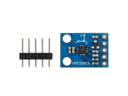TRUYUETY Módulo Compás Electrónico HMC5883L Sensor de Campo Magnético Triaxial sin Calibración