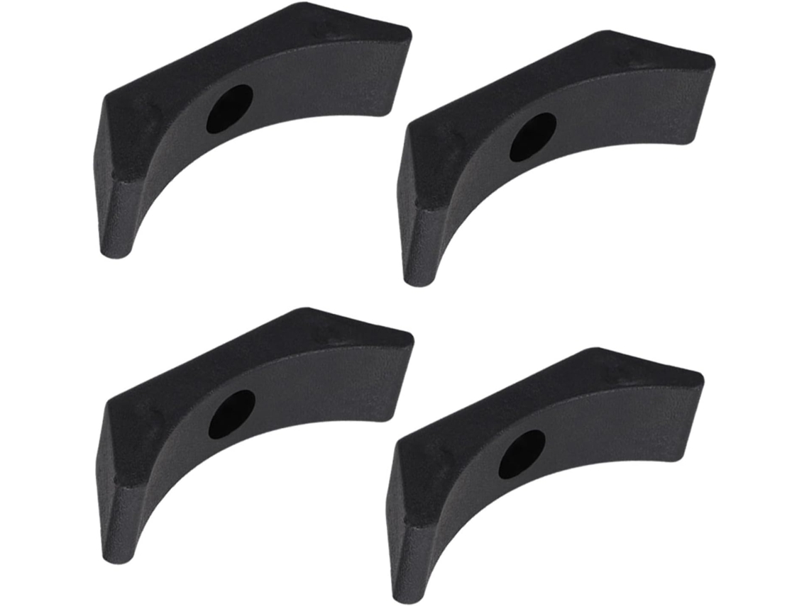 Juego De 4 Soportes Para Mancuernas De Pp Negro De 140 Mm