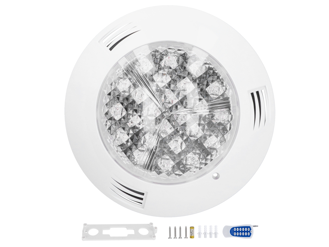 2026-lámpara Subacuática De Piscina Rgb Con 24 Led Y Control Remoto 12 Teclas Ip68 Impermeable 24w Ac12v