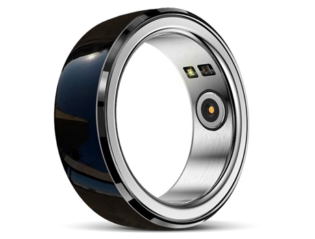 Anillo Inteligente Chronus Monitoreo Multifuncional de la Salud Ritmo Cardíaco Oxígeno en Sangre y Presión Arterial,(Negro S) BISBISOUS