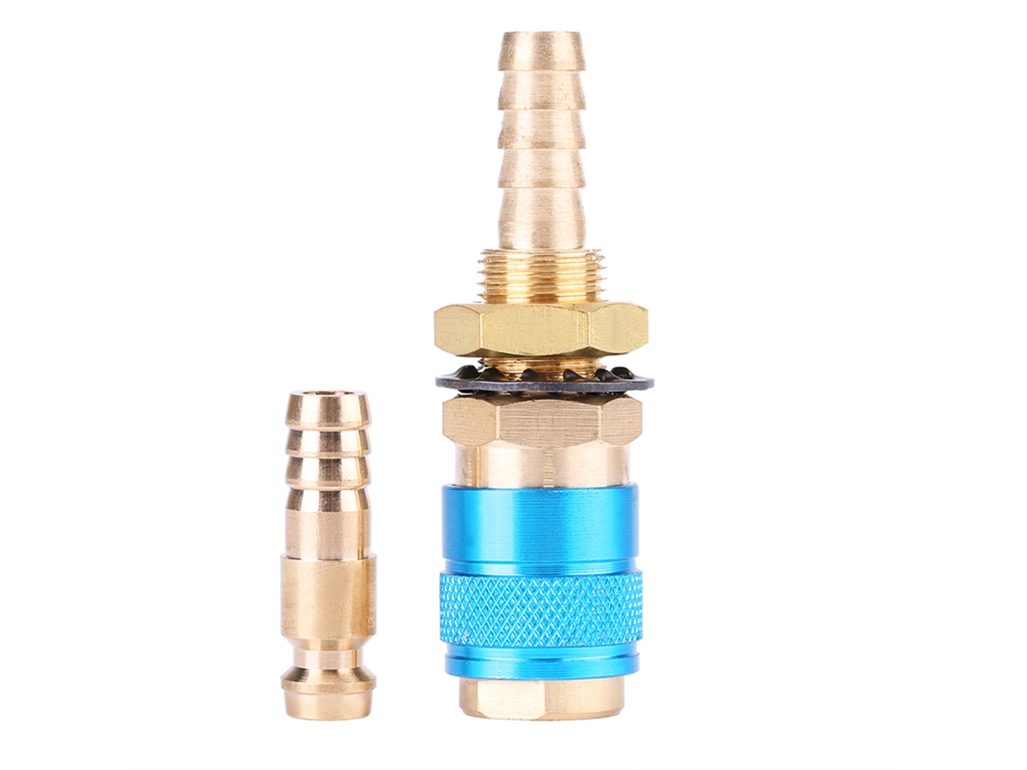 Adaptador De Manguera De Conexión Rápida Para Agua/gas Para Antorcha De Soldadura Mig/tig (azul)