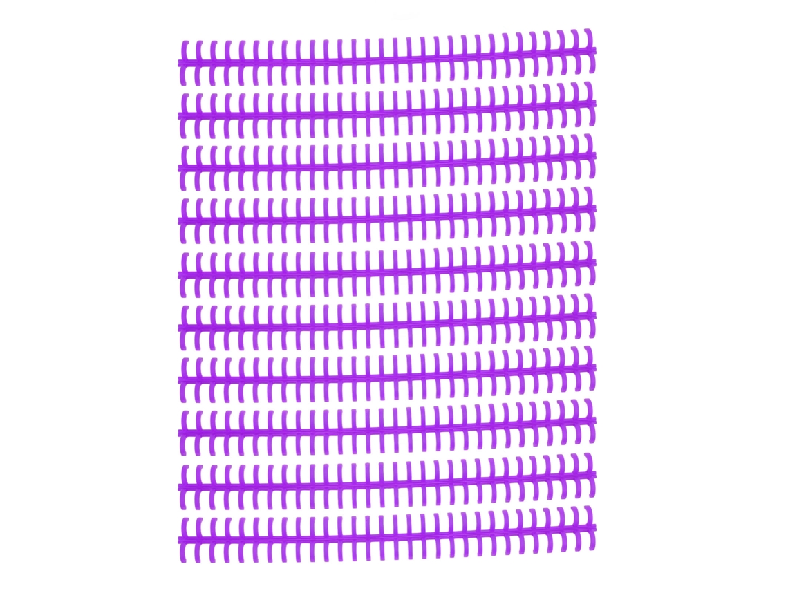 10 Lomos De Encuadernación De Hojas Sueltas, 30 Agujeros, 10 Mm, Plástico Pp Morado Duradero.