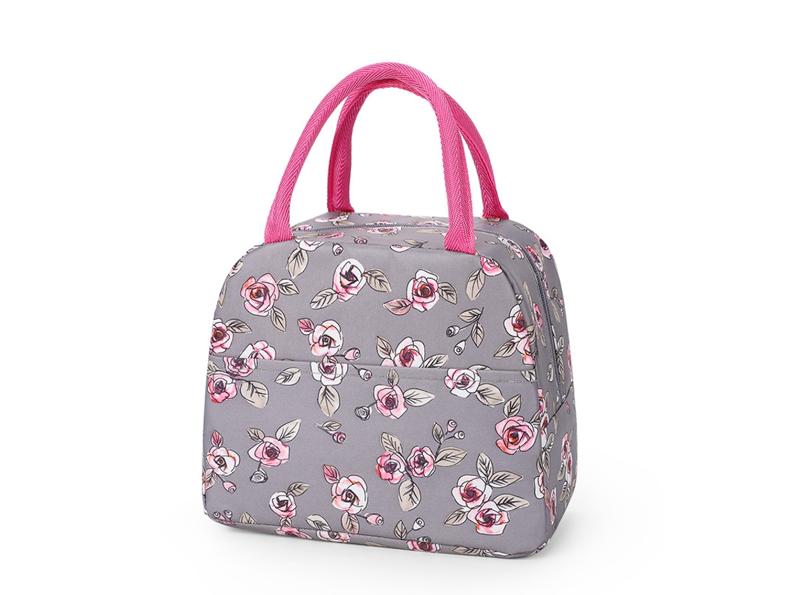 Bolsa Térmica Para Almuerzo Con Diseño De Dibujos Animados (rosa), Ideal Para Picnic Y Viajes.