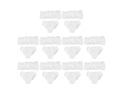 10 Sets De Sostenes Y Bragas Desechables Para Spa Y Salón - Blanco - Confortables Y Transpirables