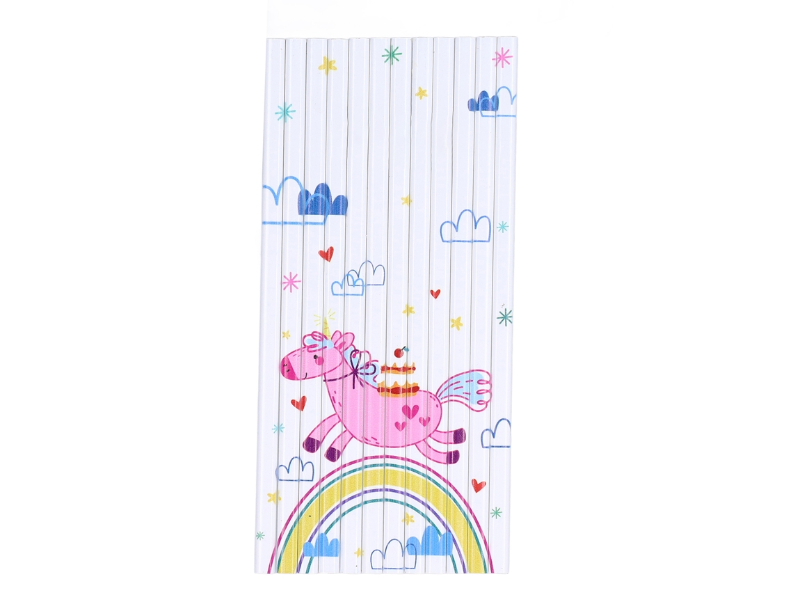 Juego De Lápices Y Rompecabezas De 12 Piezas - Diseño Adorable, Cómodo Para Estudiantes, Escuela, Oficina, Manualidades, Unicornio