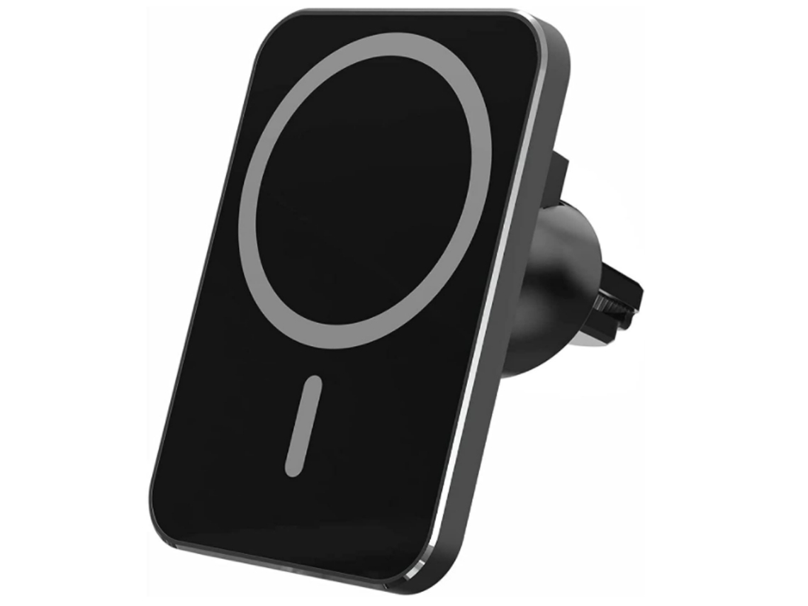 Cargador Carro Sem Carregamento Rápido Qi YIZHOOD Negro