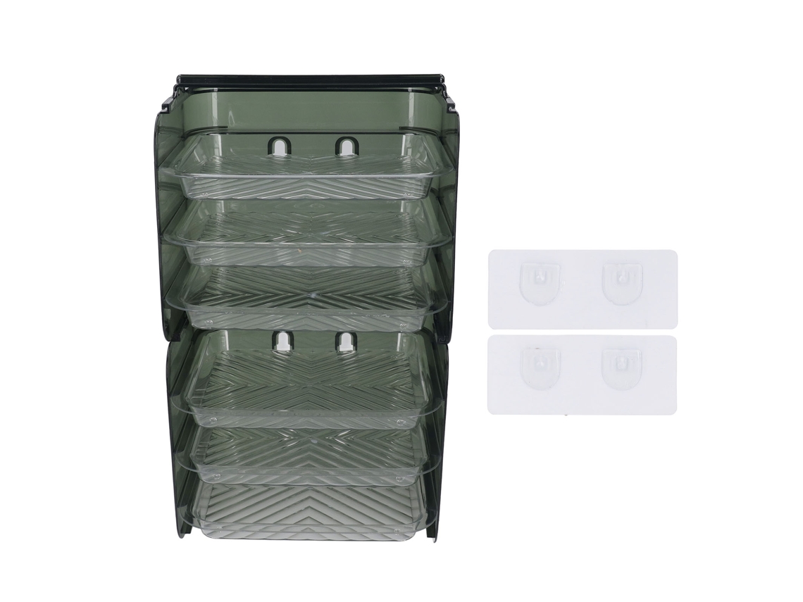 Organizador De Estantes De Cocina Multicapa De Pp Para Pared/encimera, Para Verduras Y Carnes.