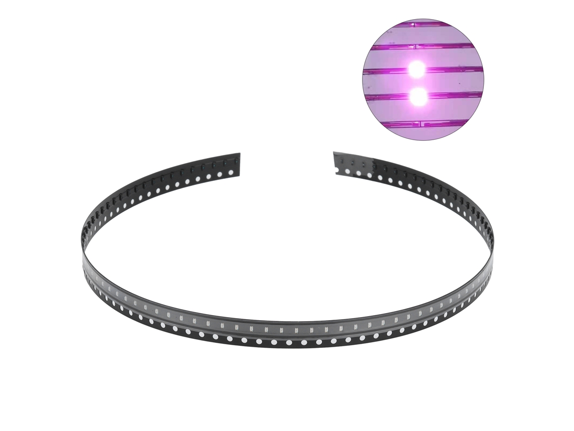 100 Diodos Led Smd Pequeños De Bajo Voltaje Y Alta Resistencia Para Pcb Diy (color Rosa)