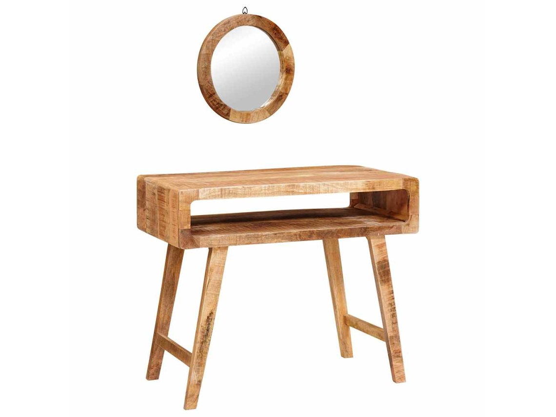 Tocador HARLANV1 de madera maciza de mango, 90x76x45 cm.