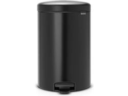 Cubo de basura BRABANTIA Pedal 20 litros (Negro Mate)