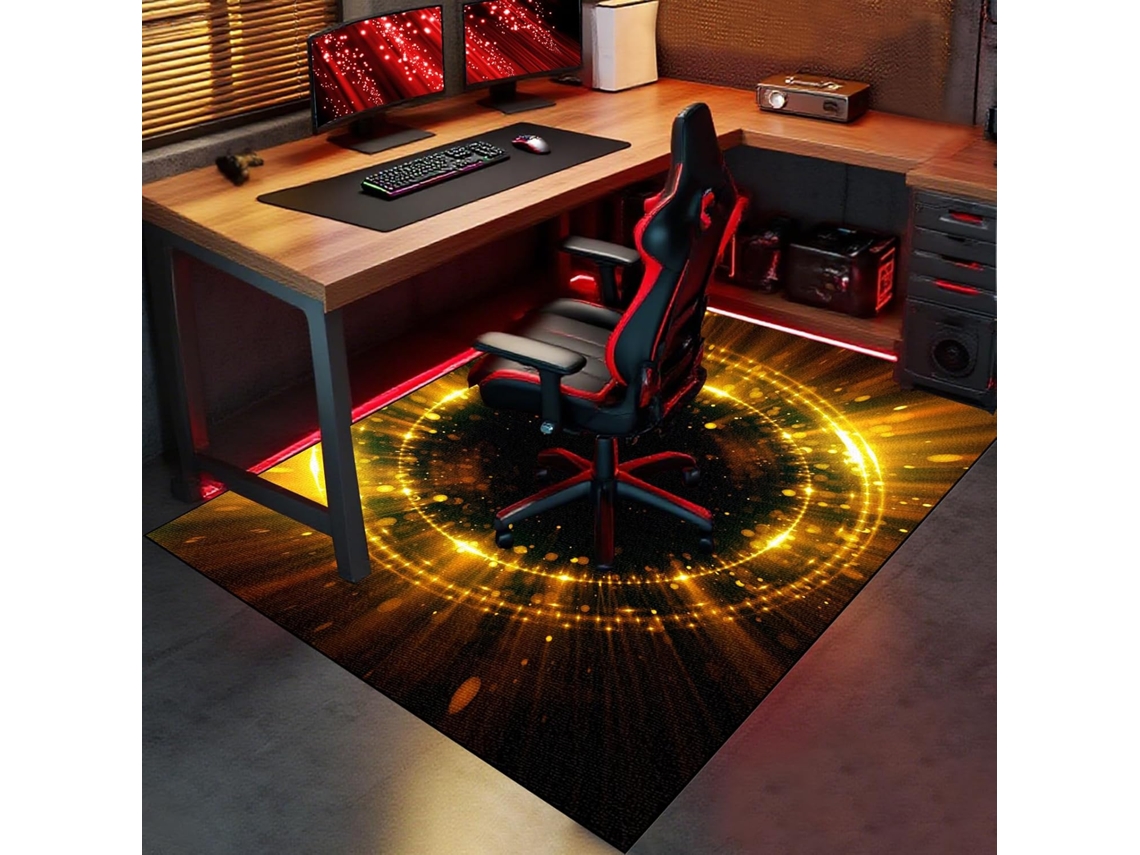 Alfombrilla Antideslizante Silla Gaming, Oficina, Suelo Madera, Suelos Ruedas, Protector Sillas, 70 X 100 Cm