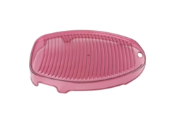 Plato De Lavandería Portátil Y Compacto Para Calcetines Y Ropa Interior, Material Pet Rojo.