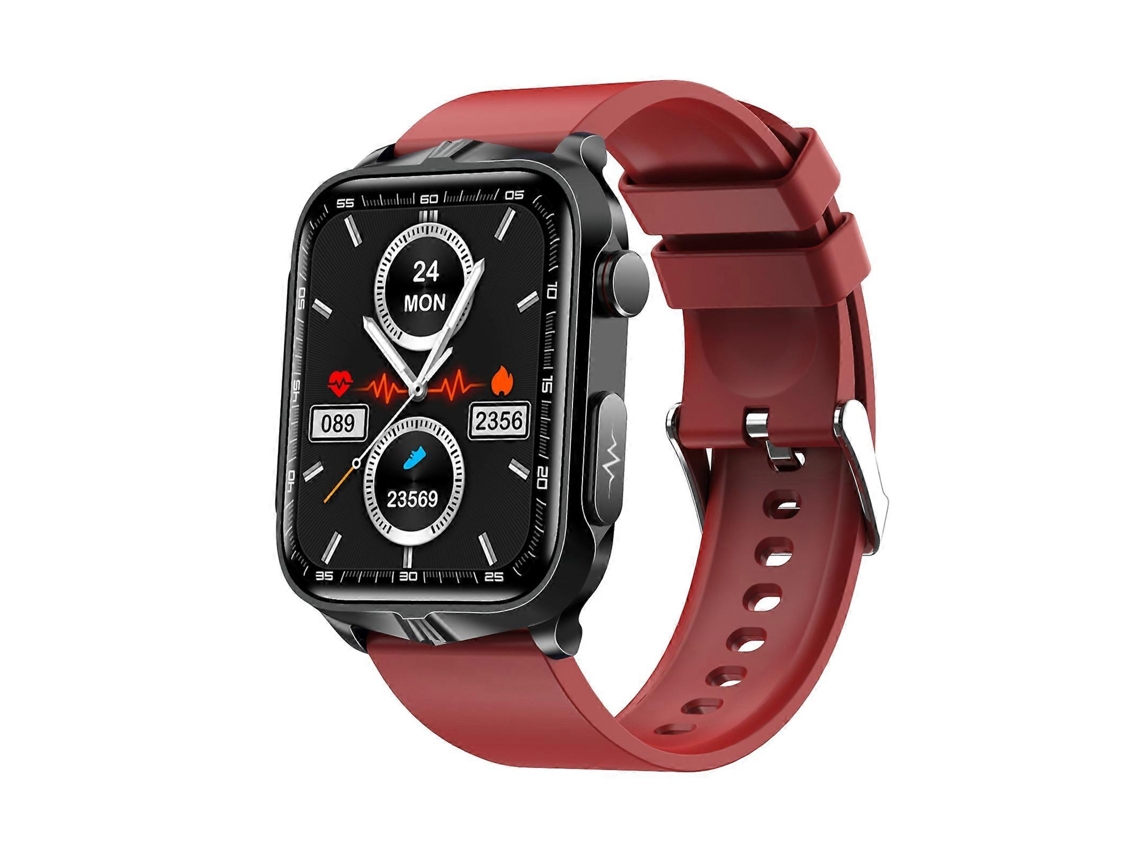 Reloj inteligente TK11P con pantalla IPS de 1,83 pulgadas, resistencia al agua IP68, correa de silicona y monitorización de estrés/ECG. Ly Ebike