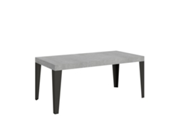 Mesa Extensible 200/460x90 cm Hormigón Llama Patas Antracita Itamoby