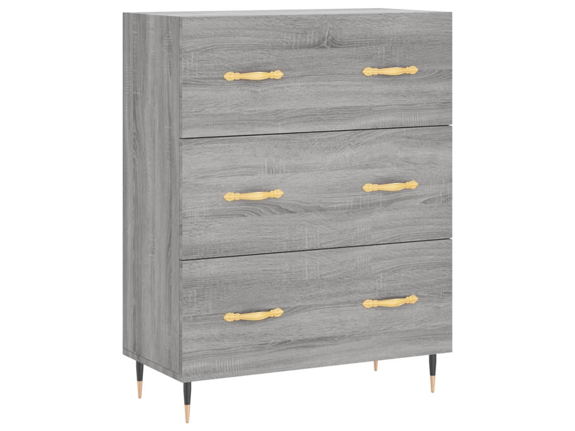 Maison Exclusive - Aparador De Madera De Ingeniería Gris Sonoma 69,5x34x90 Cm