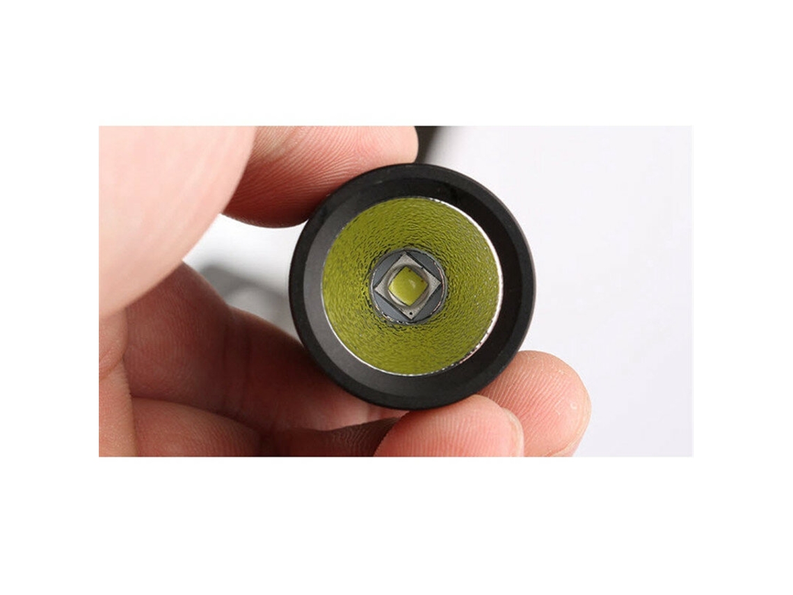 Linterna LED EDC 1a-convoy S2+ negra L2 7135x8, modo 3/5, 18650