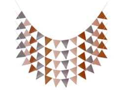 5 Packs de Decoración para Fiestas - Banderas Triangulares para Eventos NEVEANCE