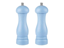 Molinillo de sal y pimienta de madera de roble de grosor ajustable, recargable