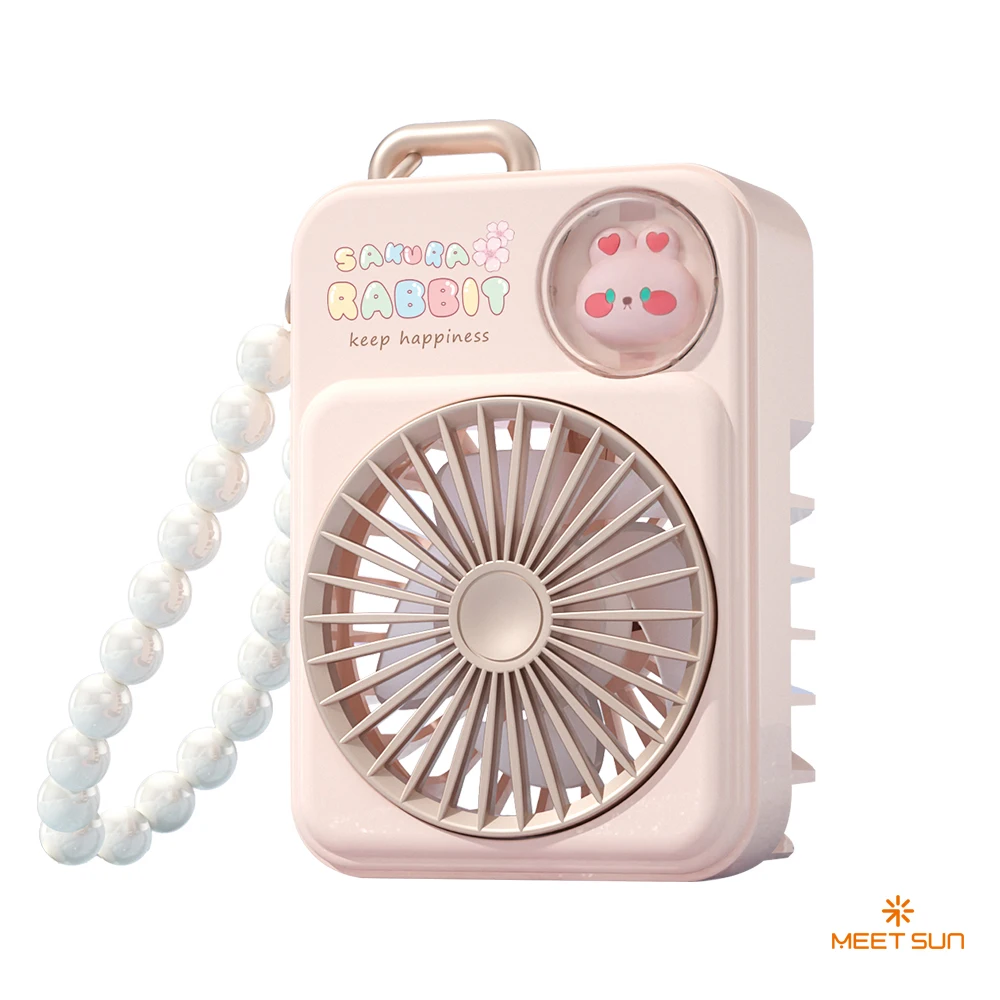 Ventilador Portátil De Mano (rosa), Mini Ventilador De Refrigeración, Ventilador Recargable Por Usb.