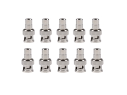 10 Adaptadores De Conector Bnc Macho A Rca Hembra Para Sistema De Cctv