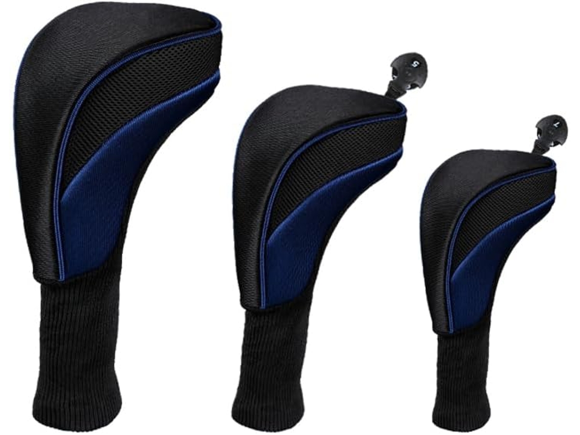 Casco para palo de golf, compatible con maderas de calle e híbridos Pilot, juego de 3 piezas con Pro