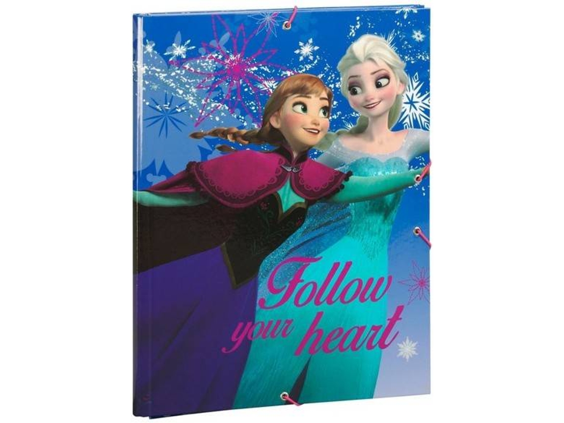Dossier FROZEN de Elásticos (Azul - 3x35x27 cm)
