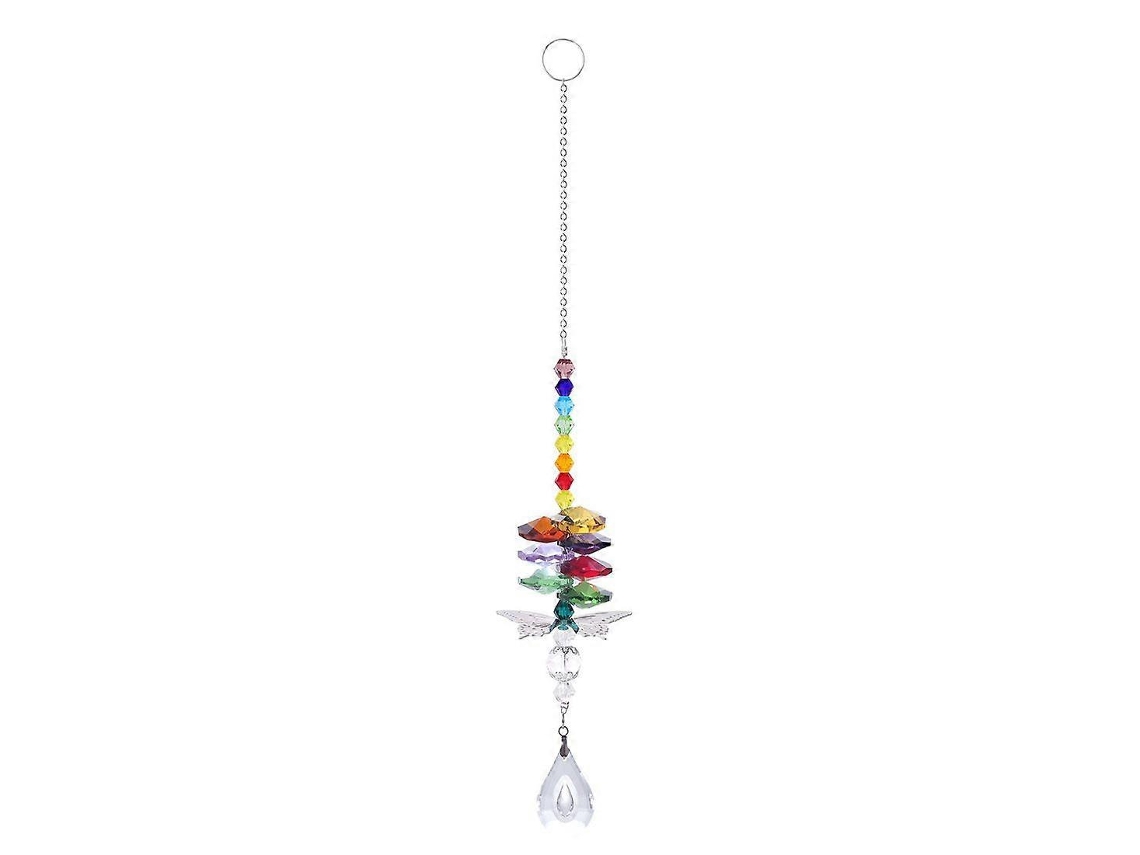 Adorno de cristal arcoíris, chakra, para colgar en la ventana, 1 pieza Betterlifefg