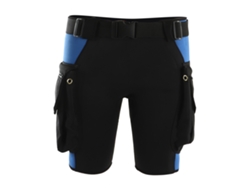 Pantalones cortos para natación, snorkel y buceo con bolsillos y orificios de drenaje de acero inoxidable. Pantalones cortos para surf y buceo.
