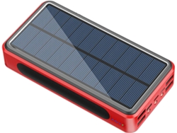 Cargador Solar Inalámbrico Genérico Power Bank - Batería Externa Duradera Para Teléfono Móvil, Cargador Con