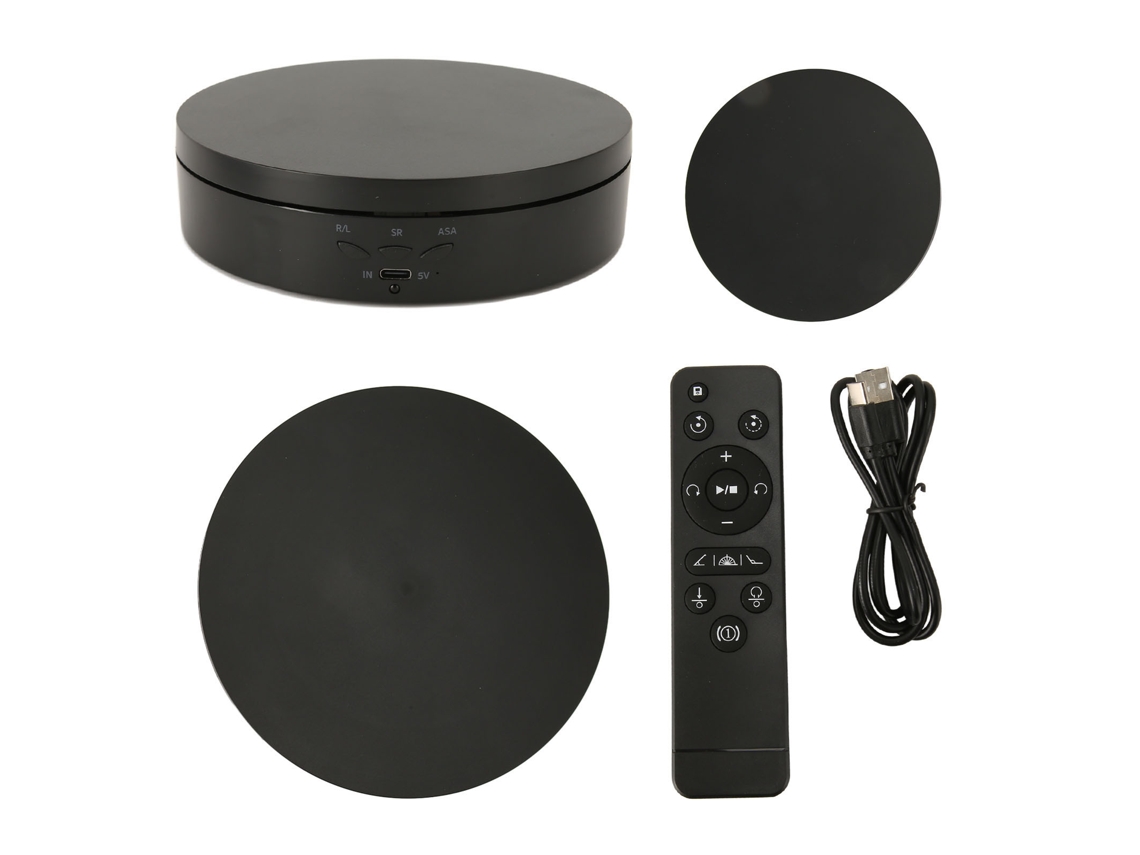 Base Giratoria Eléctrica 3 En 1 Con Control Remoto De 360 Grados, Capacidad De 10 Kg, Velocidad Ajustable.