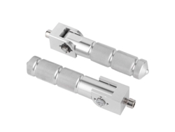 2 Pedales Universales De Aluminio Para Motocicleta, Coche Y Vehículo Eléctrico, Con Soporte Plegable De 90 Grados, 8 Mm.