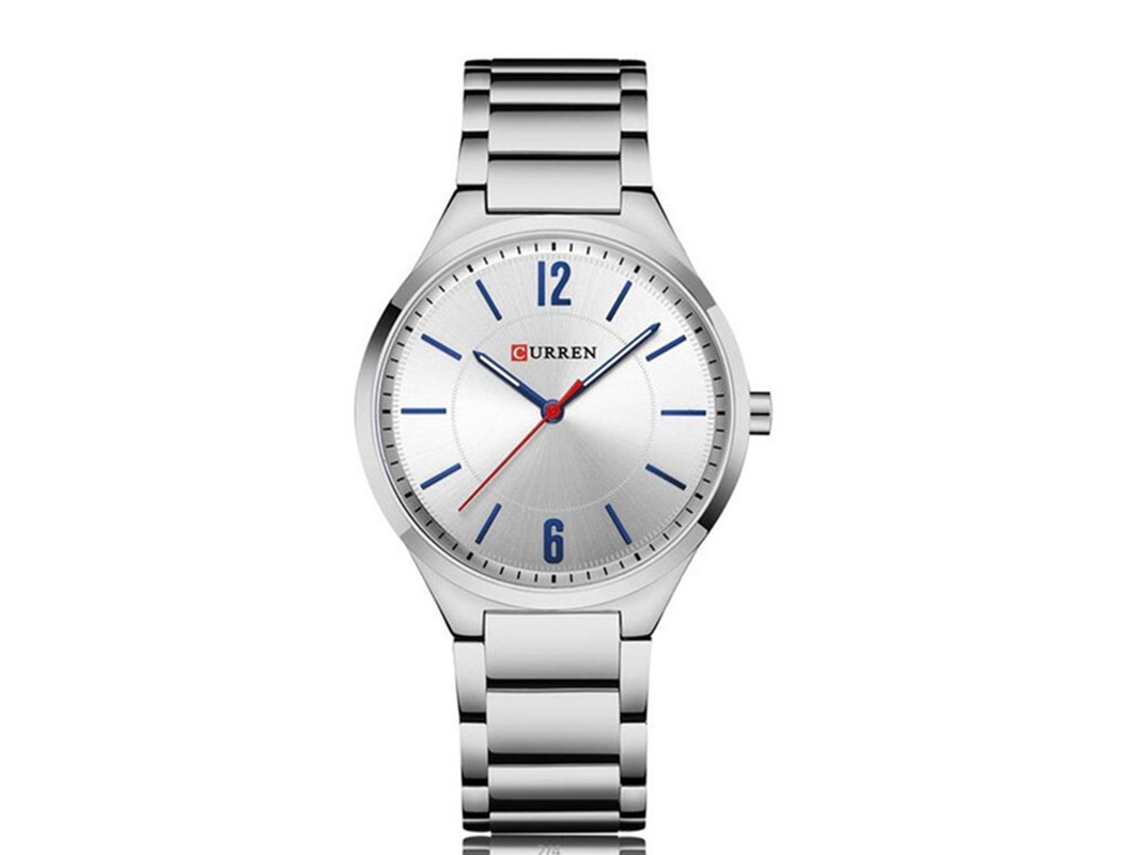 Reloj De Pulsera De Cuarzo Para Hombre, Sencillo Y Elegante, De Aleación, Estilo Casual De Negocios.