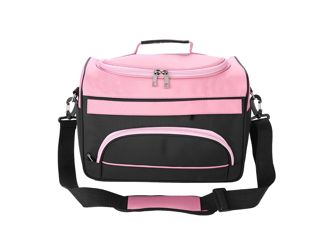 Bolsa para ferramentas de cabeleireiro de grande capacidade, modelo 2026, para armazenamento em salão de beleza, rosa claro.