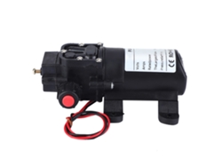 Bomba de agua de diafragma autocebante con doble rosca, 24V 70W, ideal para una succión eficiente en sistemas hidráulicos.