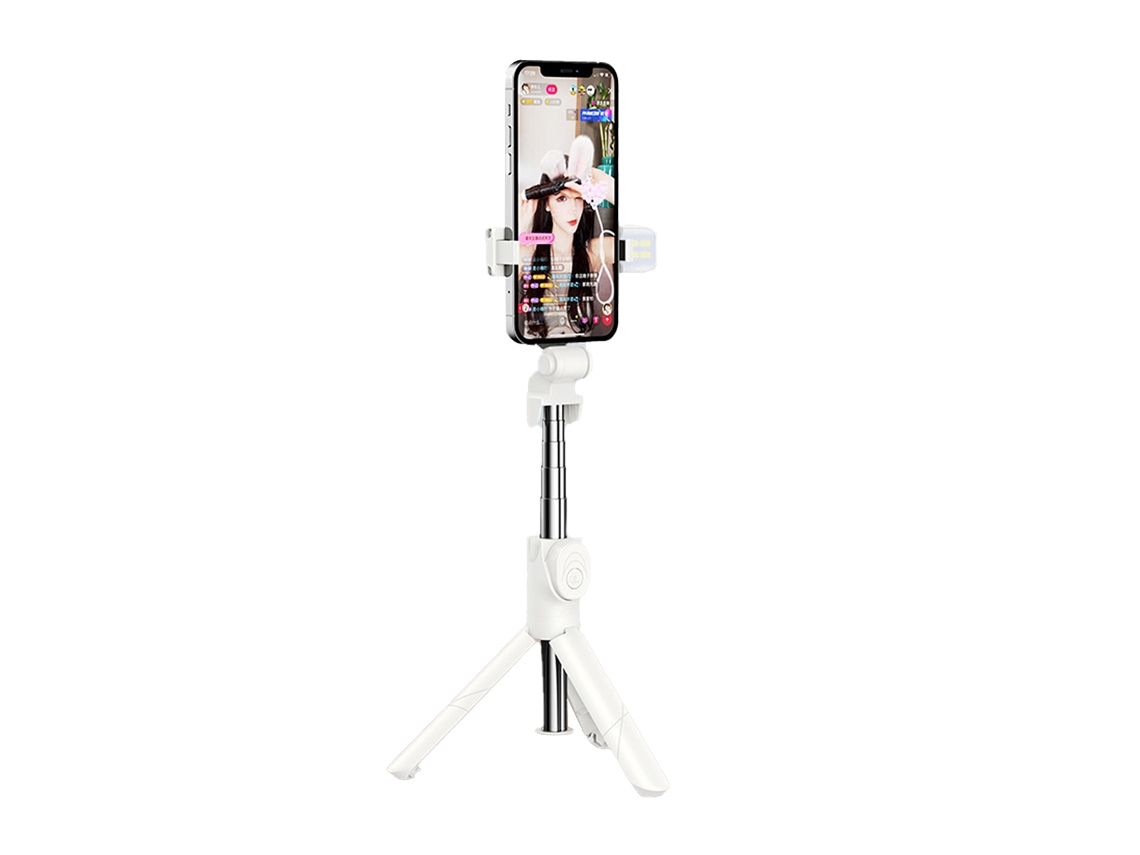 Trípode para palo de selfie con control remoto desmontable, emparejamiento Bluetooth instantáneo para una conexión rápida, soporte para teléfono ajustable con control remoto