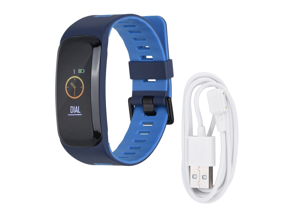 Pulsera Inteligente Azul Con Gps, Monitorización De Frecuencia Cardíaca, Oxígeno En Sangre Y Bluetooth
