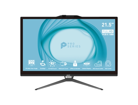 All-in-One PC MSI 672675177 (21.5'' - Intel® Pentium® Gold - RAM: 4 GB - 128 GB SSD - Intel UHD Graphics 710)