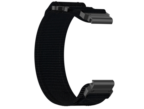 Correa de reloj con adhesivo mágico de nailon de liberación rápida Garmin de 20 mm Negro