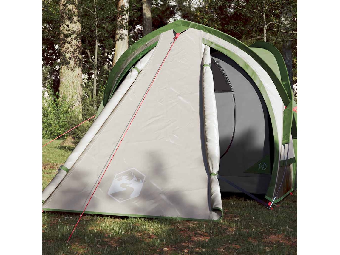 Tienda de campaña tipo domo impermeable verde para 2 personas