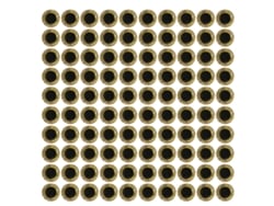 100 Adesivos De Olho De Peixe Simulados 3d Para Isca De Pesca, Duráveis, 10mm Dourado