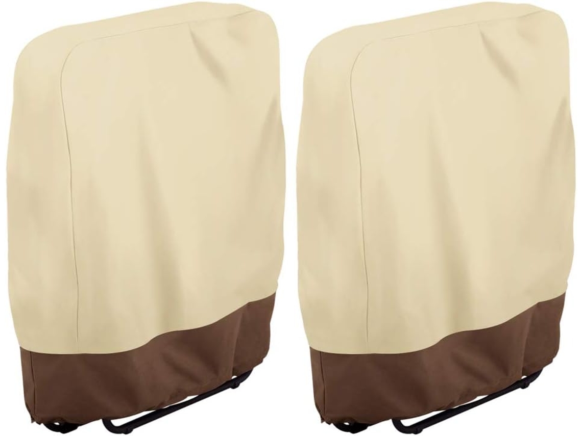 Funda para silla plegable Zero Gravity, impermeable, antipolvo y resistente a los rayos UV, 82 x 93 cm, 2 unidades