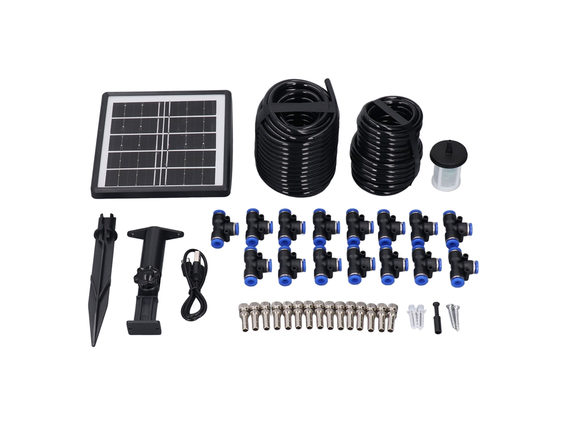 Sistema de riego solar automatizado para jardines