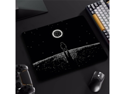Alfombrilla para ratón gaming (250x290x3 mm, tamaño pequeño), estampado de astronauta, material de goma antideslizante.