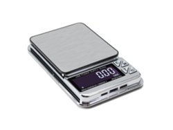 Balanza de joyería de alta precisión, acero inoxidable, carga USB, para cocina, escaleras, bolsillo, contador, 1000 g * 0,01 g, pantalla LCD digital GOKOCO
