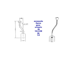 Genebre rep-bajante urinario curvo de 15,5 cmx1-2  1018 04