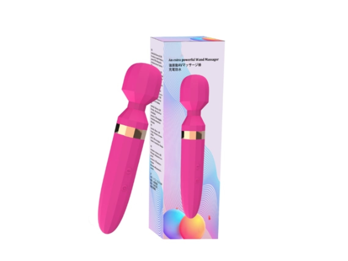 10 Funciones Potente Masajeador Corporal con Cuello Flexible Función de Memoria Recargable Sin Vibraciones Empuñadura Rosa YEMAESRE