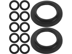 Paquete De 50 Anillos Adaptadores De Plástico Negro Para Rosca Completa E12 E14, Diámetro Interior