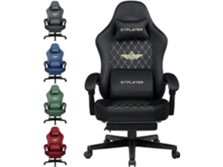 Silla GTPLAYER Gaming de Tela Silla de Oficina Ergonómica Silla para PC, Capacidad de Carga de 150 Kg,Negro
