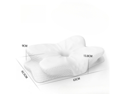 Almohada Para El Cuello Ergonómica De Espuma Viscoelástica Seda Helada Transpirable Protección Para El Cuello Almohada Para Dormir (blanca) Cuich