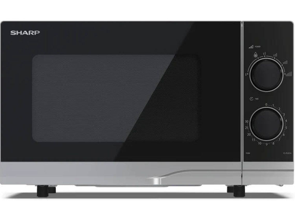 Microondas SHARP YC-PS201AE-S (20 L - Sem Grill - Gris)